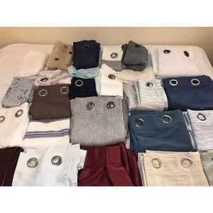 Bundle of 6 window curtains